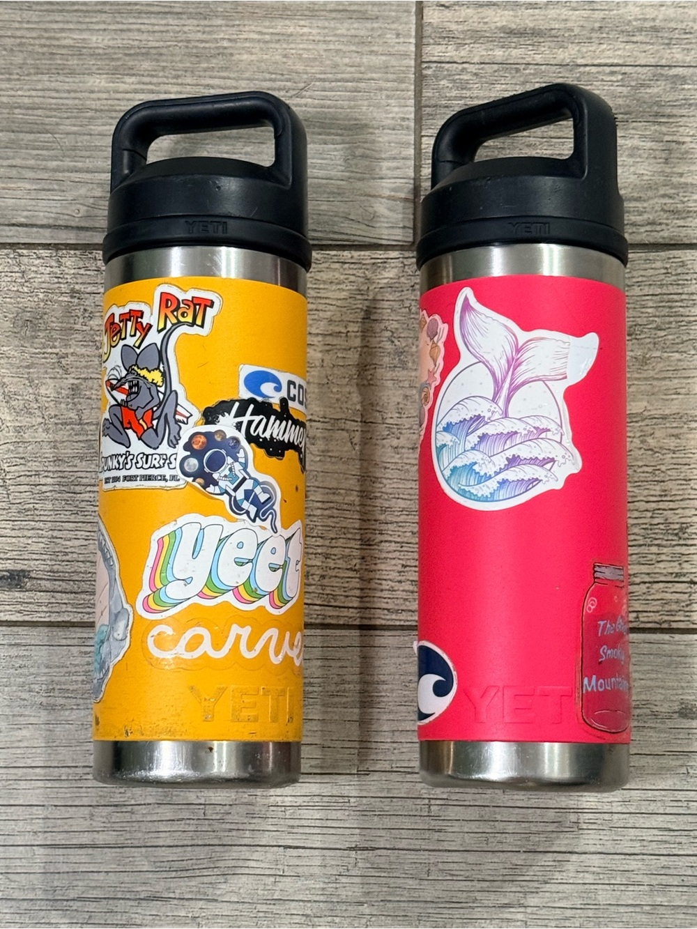 YETI 18oz Rambler Tumbler - (2) Yellow & Pink